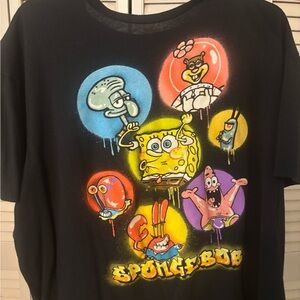SpongeBob SquarePants Black men Shirt